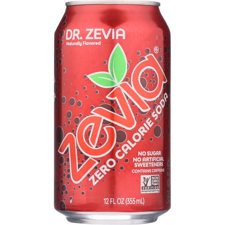 Zero Calorie Soda Dr. Zevia 6-12 fl oz, 72 fl oz