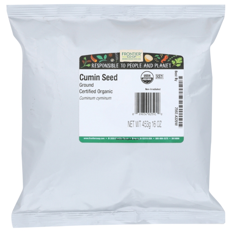 Organic Ground Cumin Seed, 16 oz