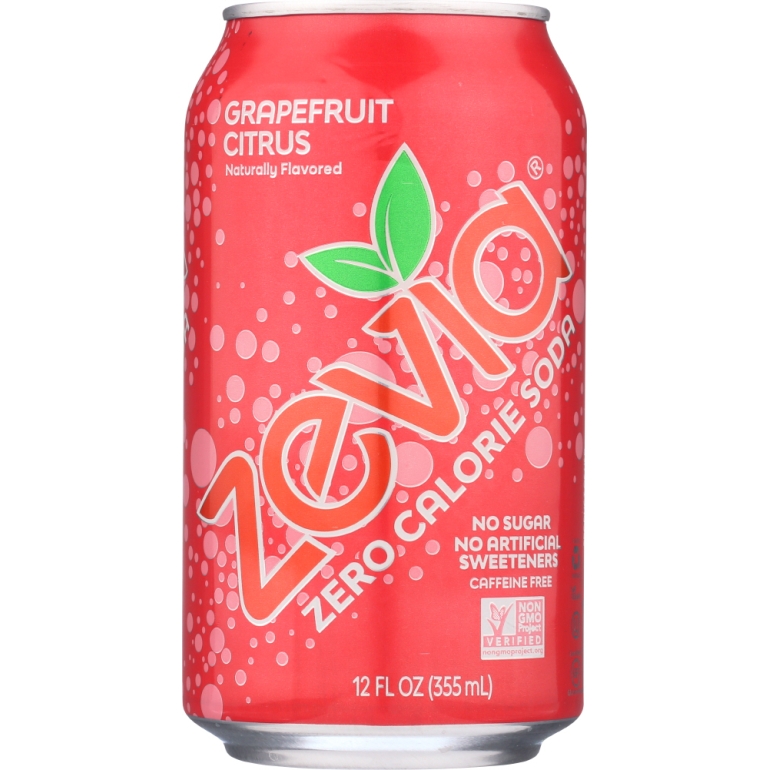 Zero Calorie Soda Grapefruit Citrus 6-12 fl oz, 72 fl oz