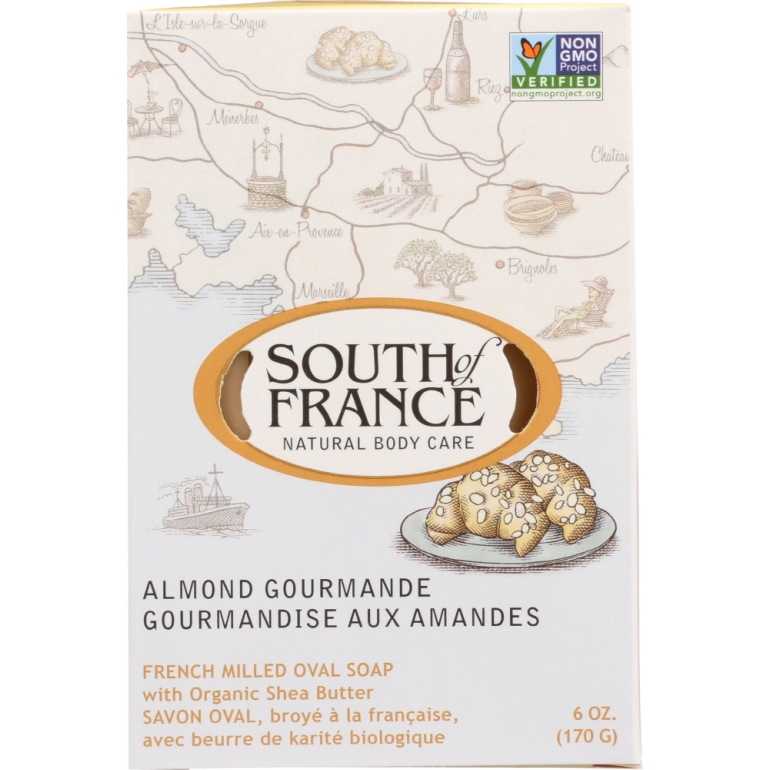 French Milled Oval Soap Almond Gourmande, 6 oz