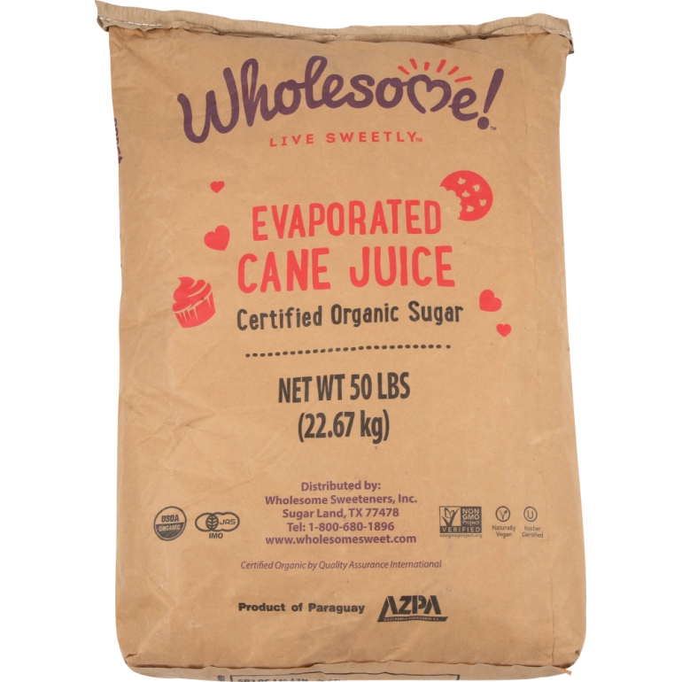 Organic Cane Sugar, 50 lb