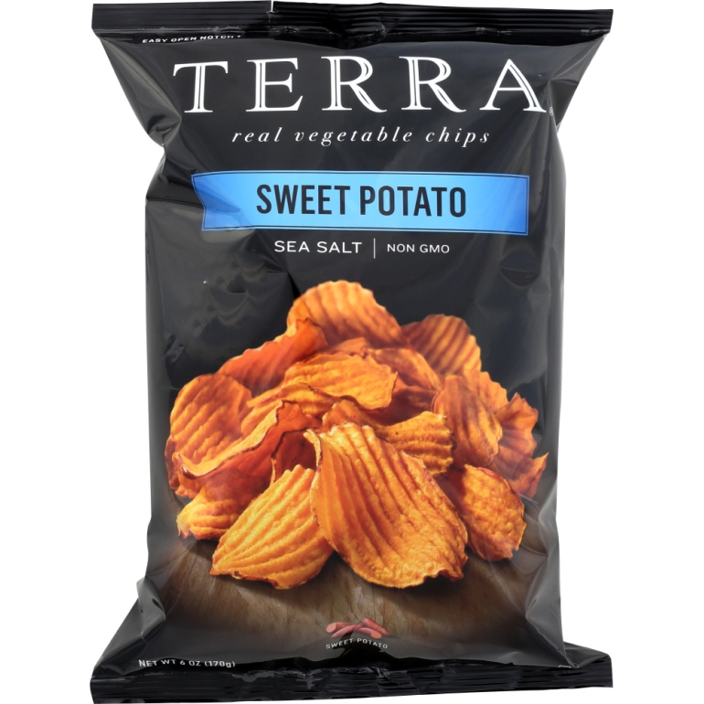 Crinkled Sweet Potato Chips with Sea Salt, 6 oz