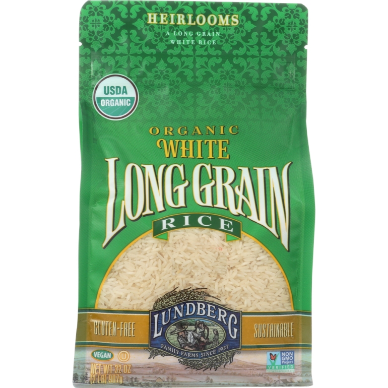 Organic White Long Grain Rice, 32 oz