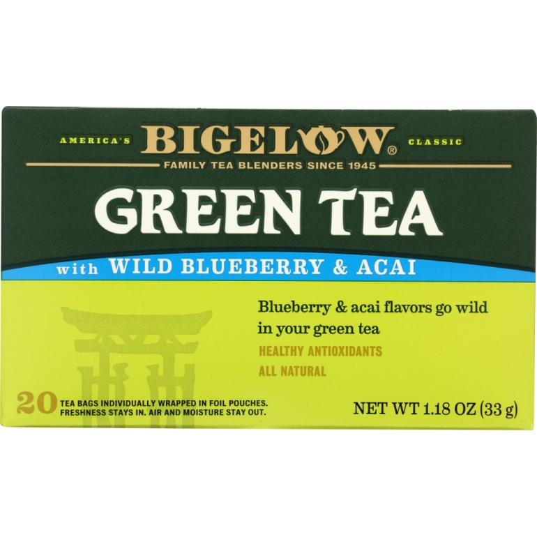 Green Tea Wild Blueberry & Acai, 20 Tea Bags