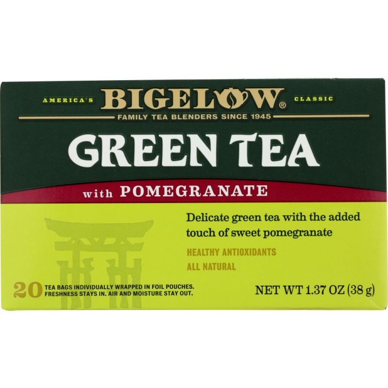 Green Tea With Pomegranate 20 Tea Bags, 1.37 oz