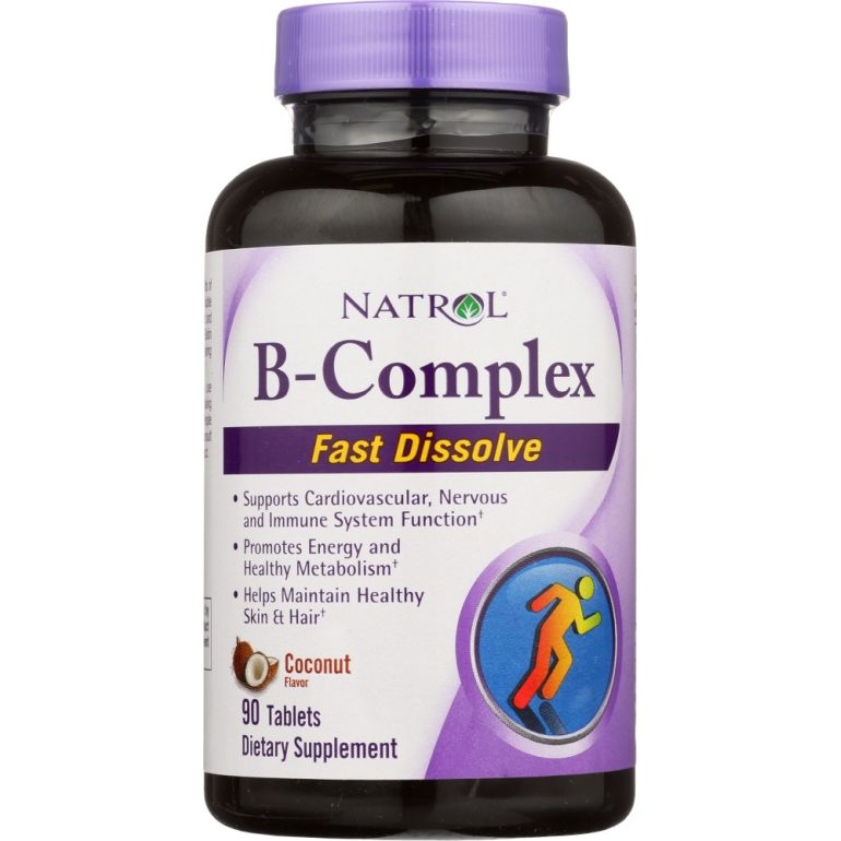 B-Complex Fast Dissolve Coconut Flavor, 90 Tablets