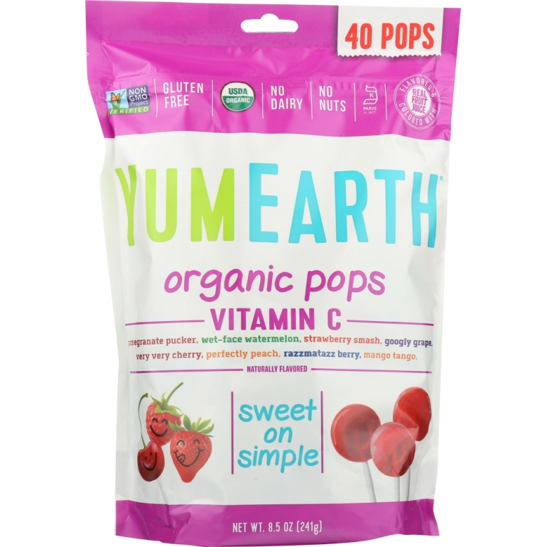 Organics, Organic Vitamin C Pops 40+ Pops, 8.5 oz