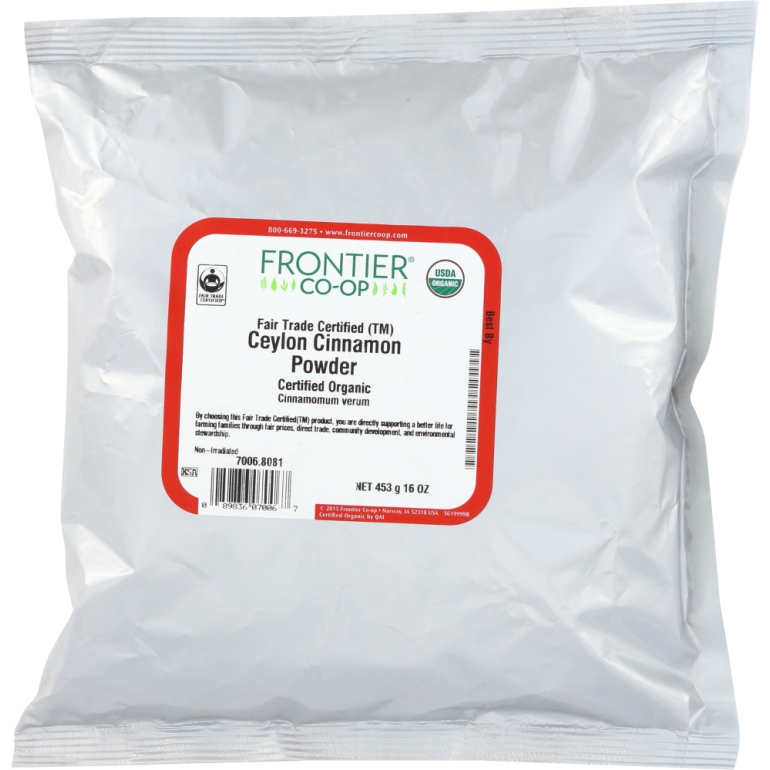 Natural Products Organic Powdered Ceylon Cinnamon, 16 oz