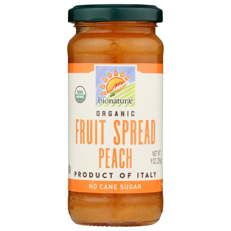 Fruit Spread Peach Organic, 9 oz