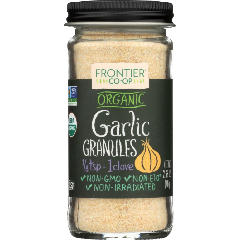 Organic Garlic Granules Bottle, 2.68 oz