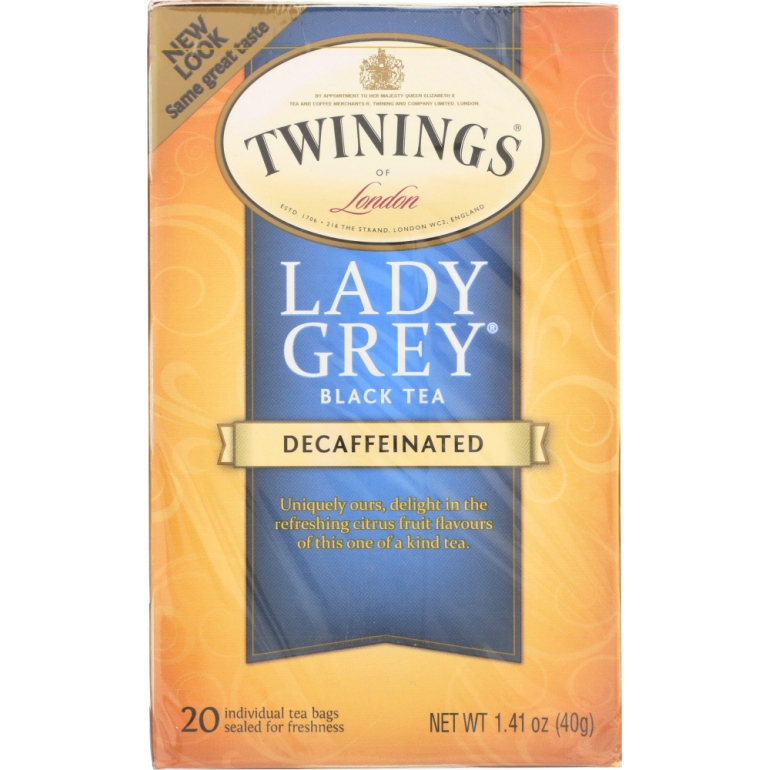 Decaffeinated Lady Grey Black Tea, 20 bg