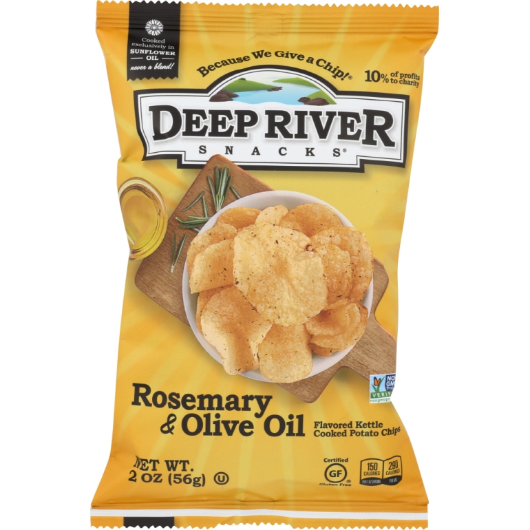 Rosemary & Olive Oil Kettle Cooked Potato Chips, 2 oz