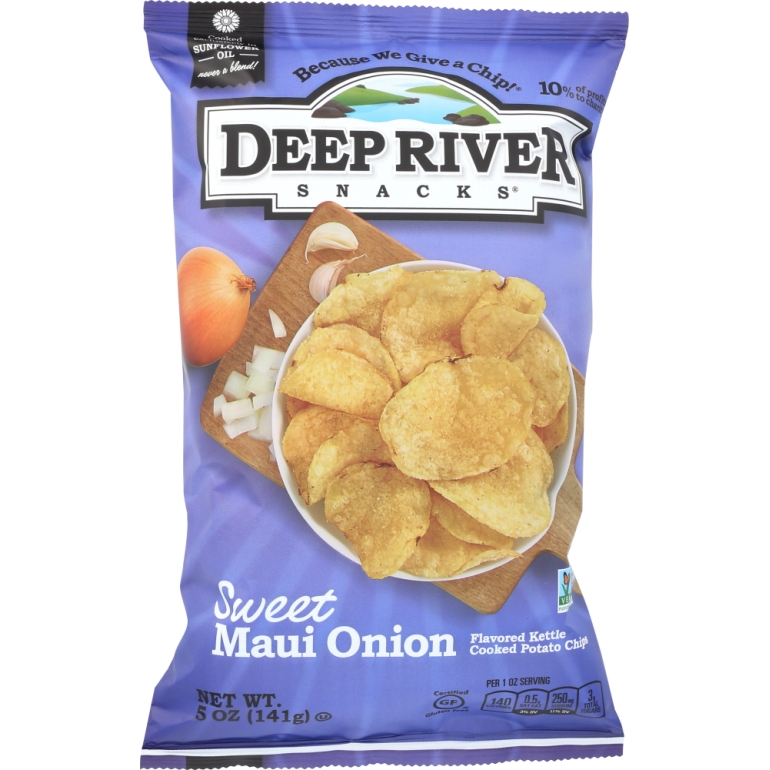 Sweet Maui Onion Kettle Cooked Potato Chips, 5 oz