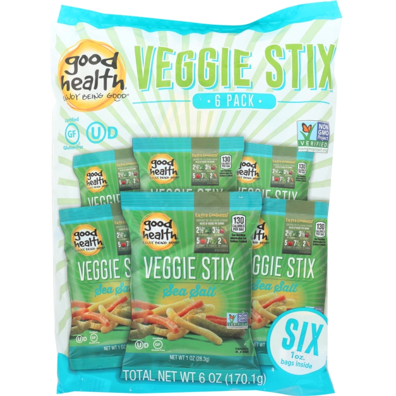 Veggie Stix Single Serve 6 Pack, 6 oz