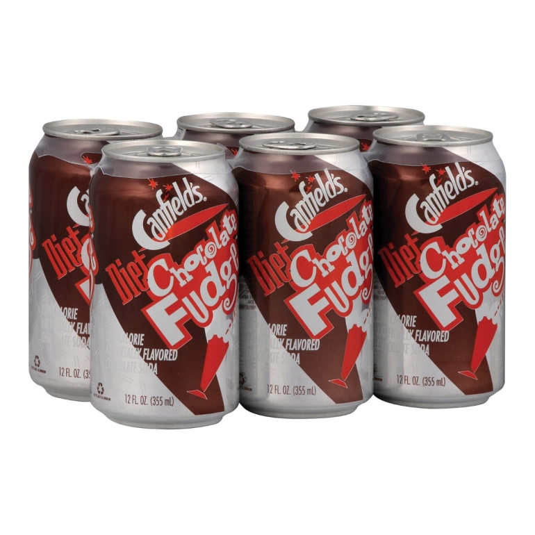 Soda Chocolate Fudge Diet 6 Cans, 72 oz