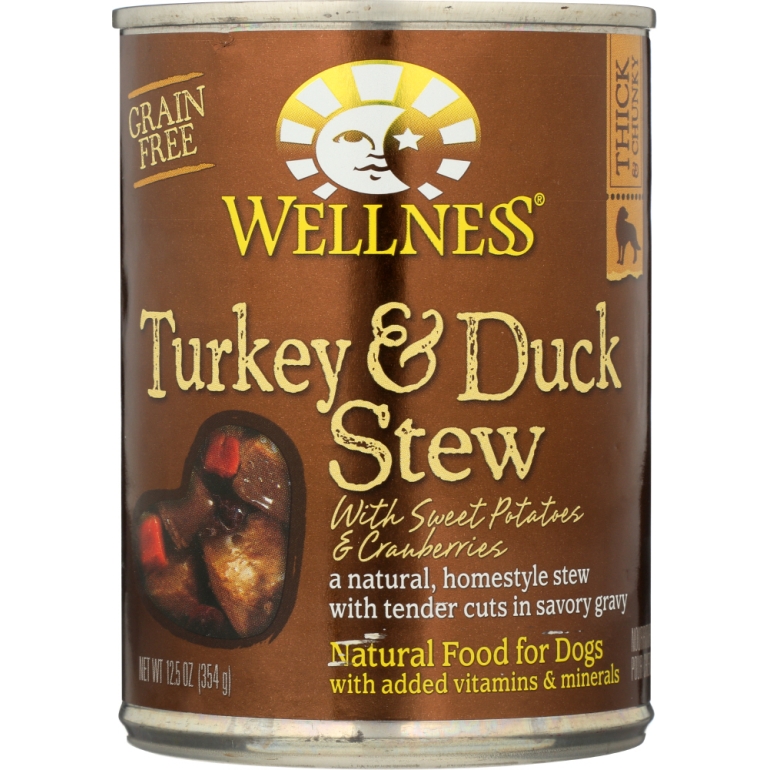 Turkey & Duck Stew with Sweet Potatoes Dog Food, 12.5 oz