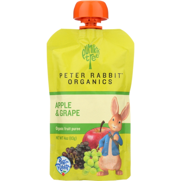 Puree Fruit Apple Grape, 4 oz