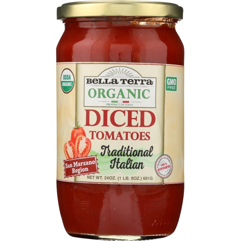 San Marzano Region Diced Tomatoes, 24 oz