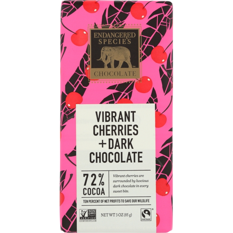 Vibrant Cherries Dark Chocolate, 3 oz