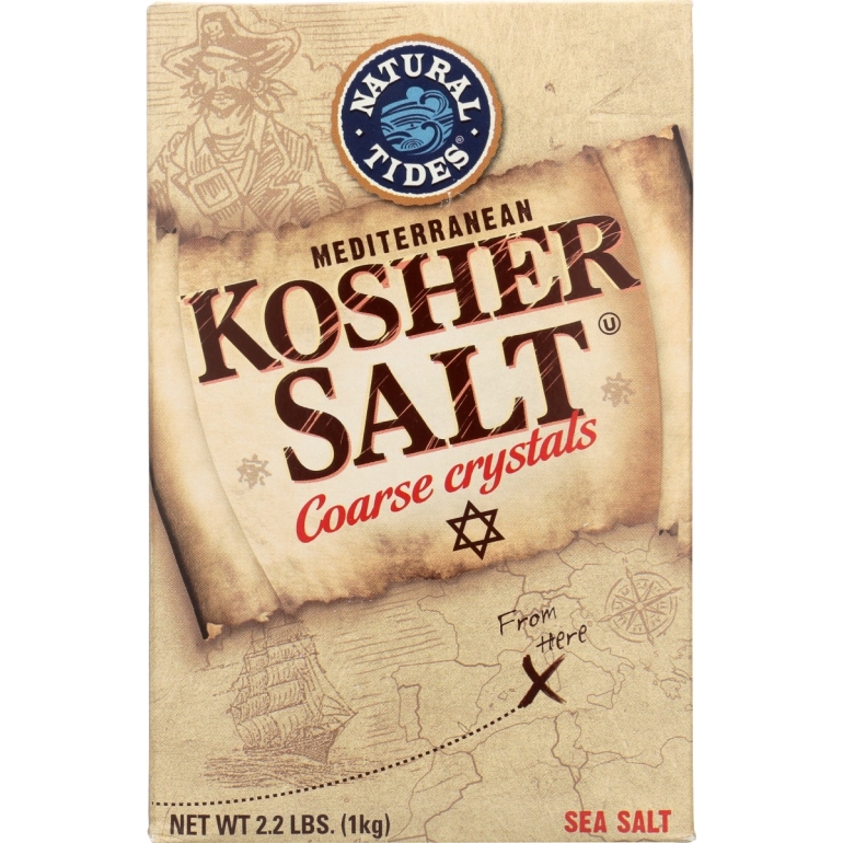 Salt Mediterranean Kosher Coarse Crystals, 2.2 lb