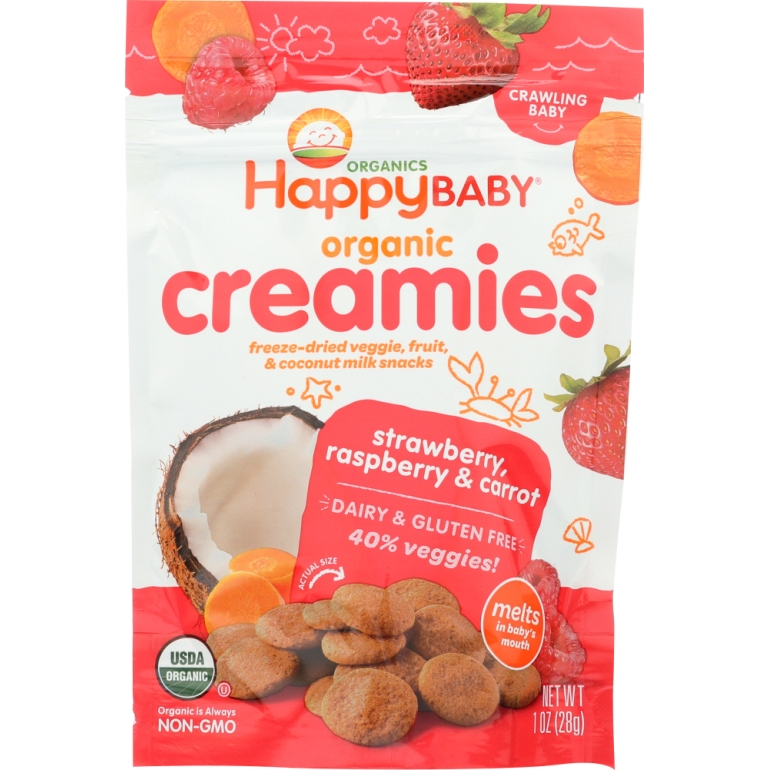 Creamies Strawberry Raspberry and Carrot, 1 oz