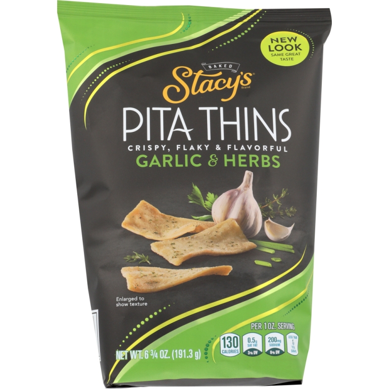 Garlic and Herbs Pita Thins, 6.75 oz