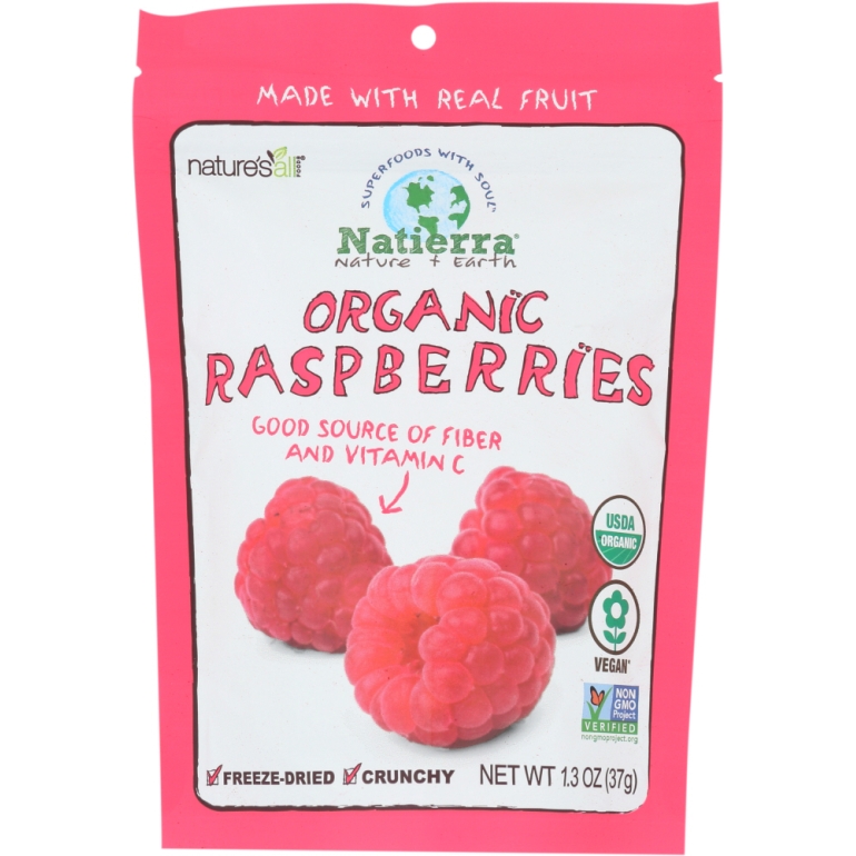 Organic Freeze Dried Raspberries, 1.3 oz