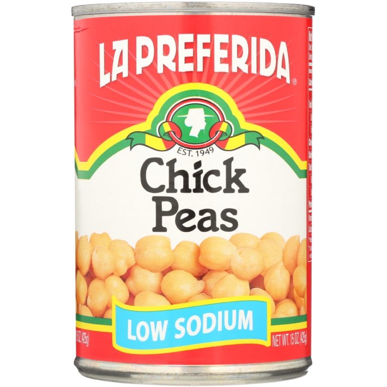 Low Sodium Chick Peas Beans, 15 oz