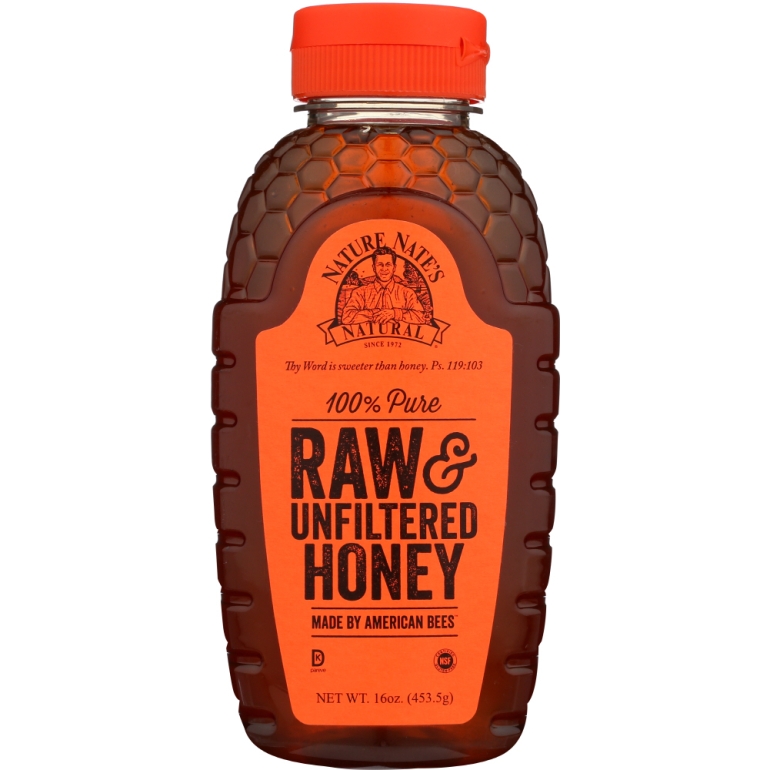 100% Pure Raw And Unfiltered Honey, 16 oz