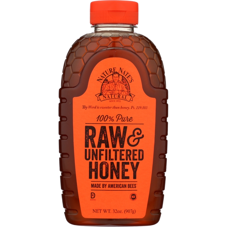 100% Pure Raw And Unfiltered Honey, 32 oz