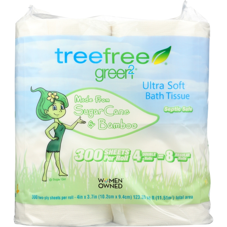 Ultra Soft Bath Tissue 2Ply 300 Sheets, 4 pc