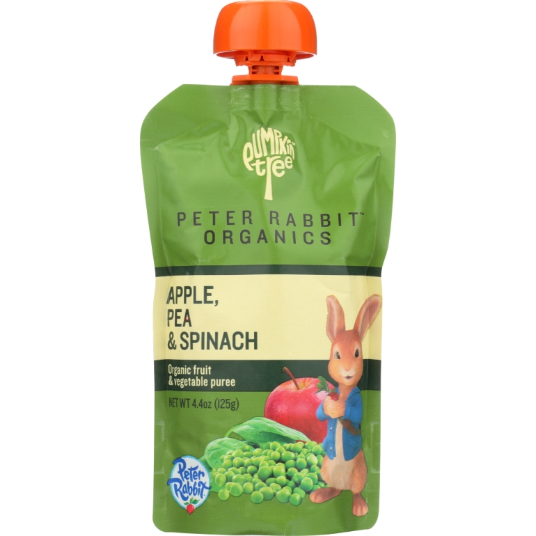 Baby Pea Spinach Apple Organic, 4.4 oz