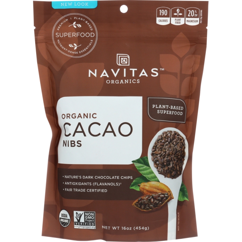 Cacao Nibs Organic, 16 oz