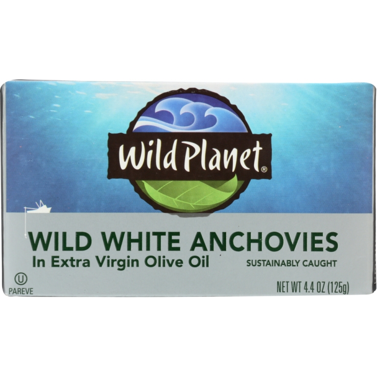 Wild White Anchovies in Extra Virgin Olive Oil, 4.4 oz