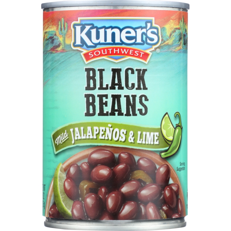 Southwest Jalapeno Black Beans with Lime Juice, 15 oz