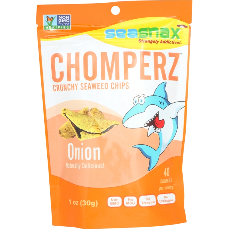 Seaweed Chips Chomperz Onion, 1 oz