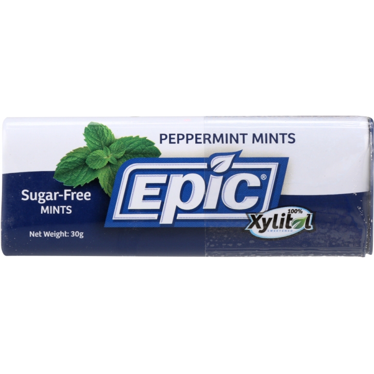 Peppermint Xylitol Mints, 60 pc