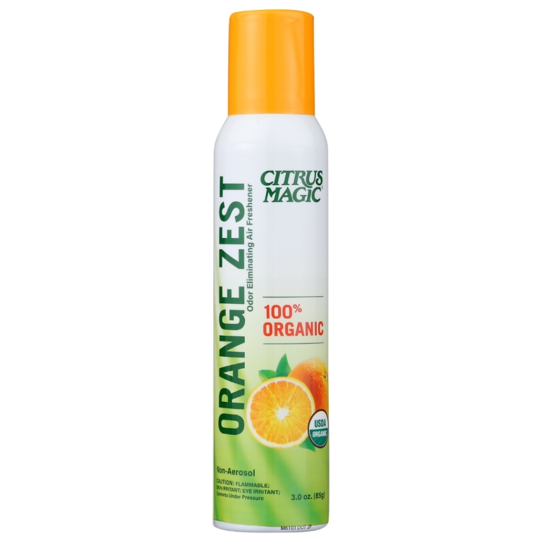 Air Freshener Orange Zest Organic Spray, 3 oz