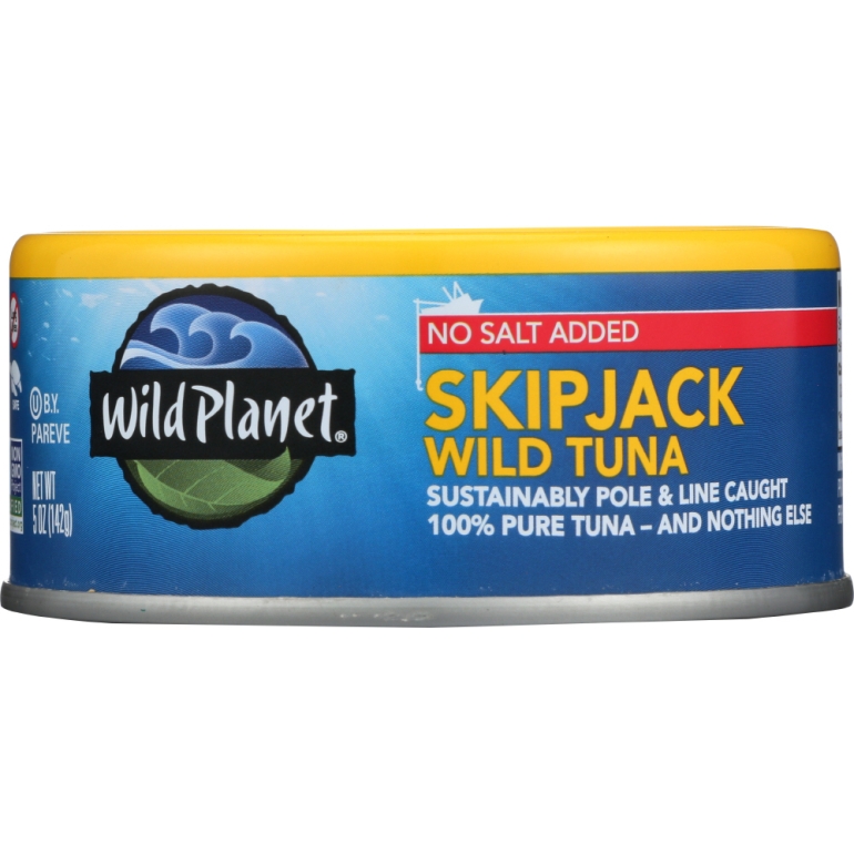 Tuna Wild Skipjack Light No Salt, 5 oz