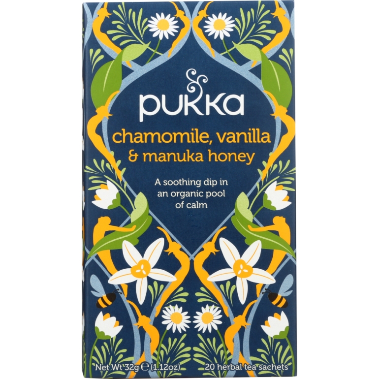 Chamomile Vanilla & Manuka Honey Herbal Tea, 20 bg