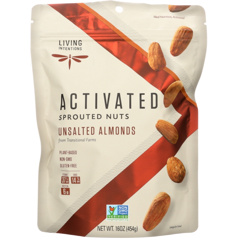 Sprouted Almonds Unsalted, 16 oz