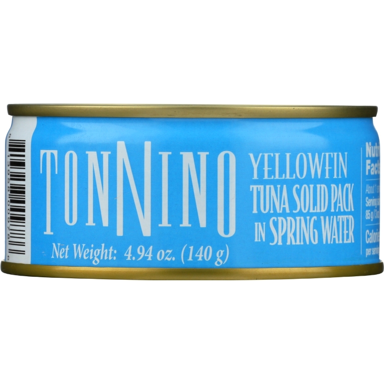 Yellowfin Tuna Solid Pack In Spring Water, 4.9 oz