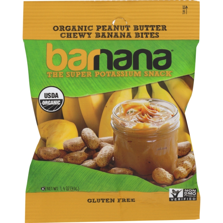 Organic Peanut Butter Chewy Banana Bites, 1.4 oz