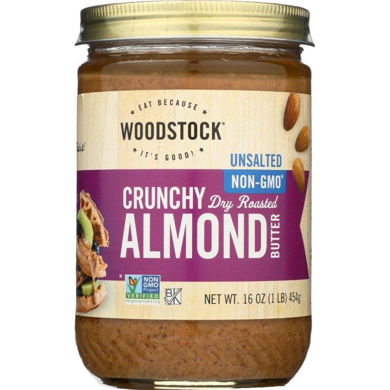 Almond Butter Unsalted Crunch, 16 oz