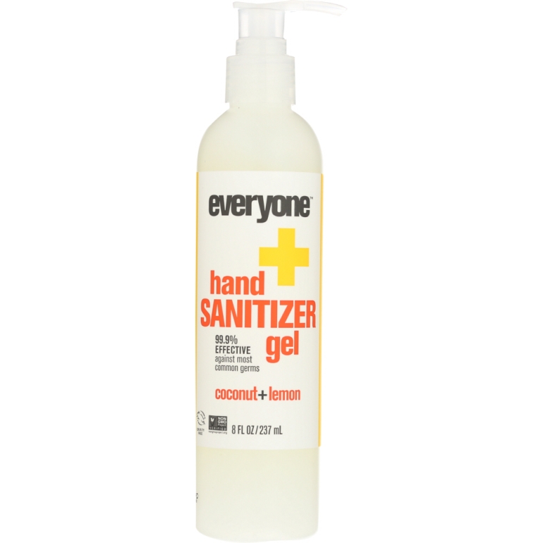 Hand Sanitizer Gel Coconut and Lemon, 8 oz