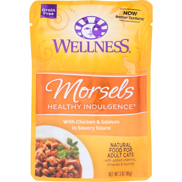 Morsels Healthy Indulgence Chicken and Salmon Cat Food, 3 oz