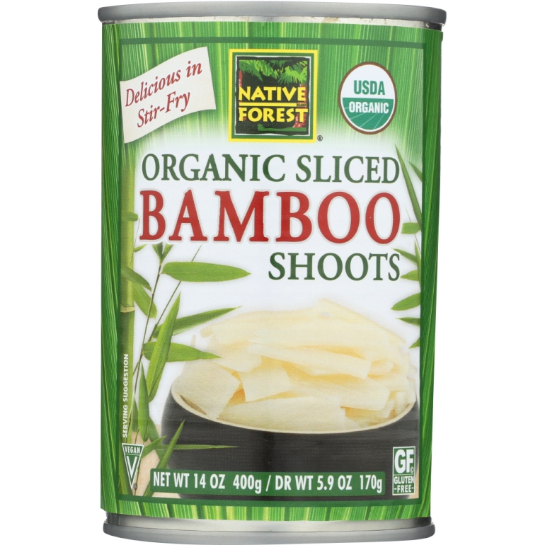 Organic Sliced Bamboo Shoots, 14 oz