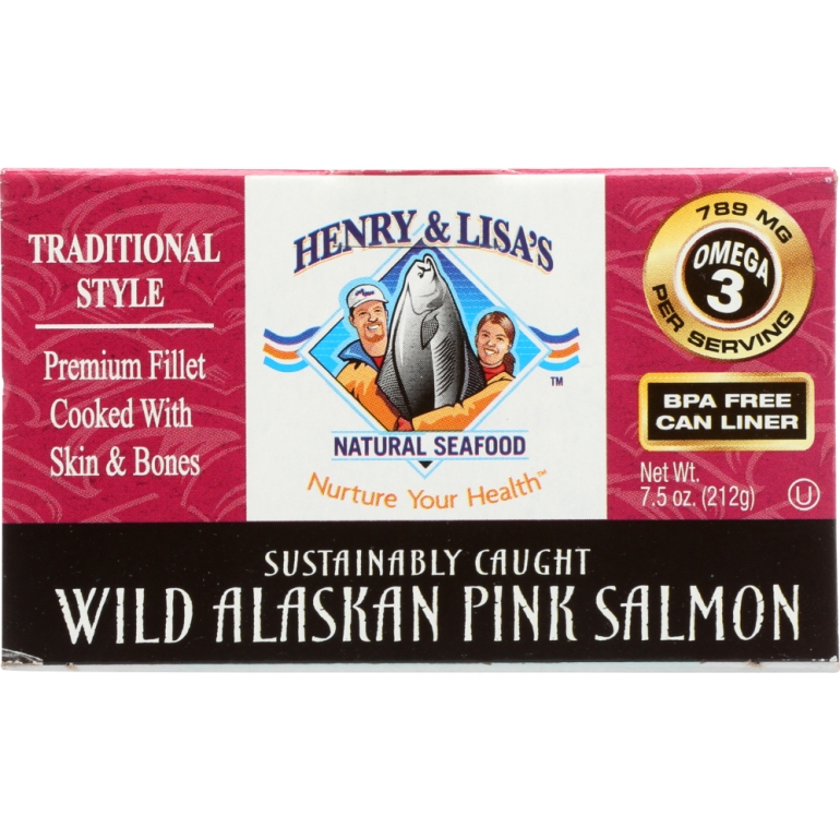 Wild Alaskan Pink Salmon Traditional, 7.5 oz