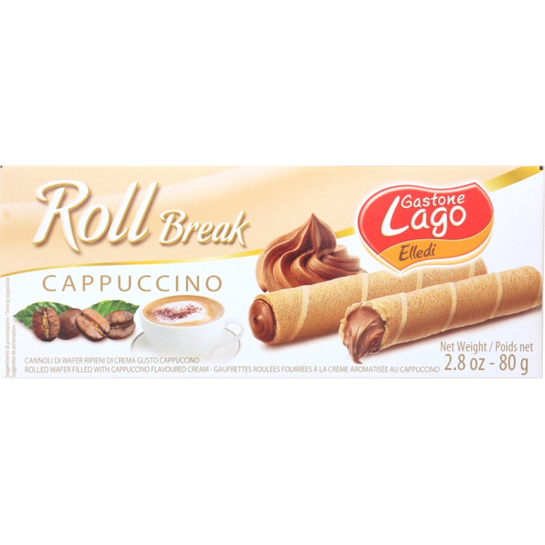 Cappuccino Cream Rolled Wafers, 2.82 oz