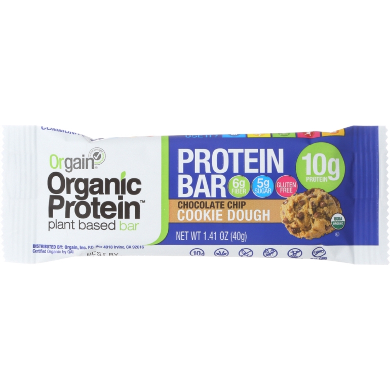 Bar Protein Chocolate Chip Organic, 1.4 oz